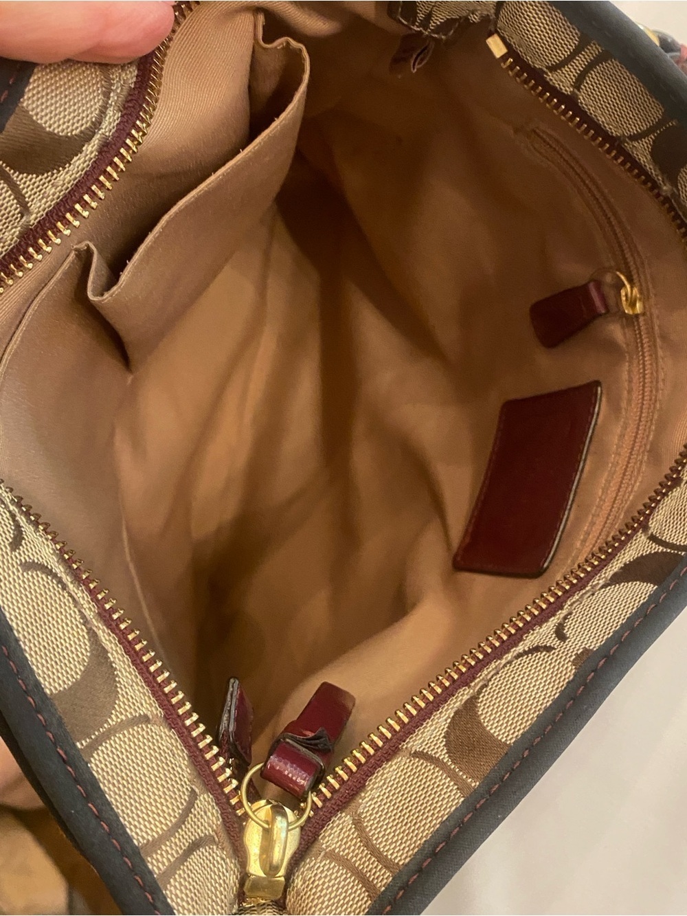 Coach Signature Crossbody Stripe File Bag Center Stripe F28502 - Picture 5 of 17